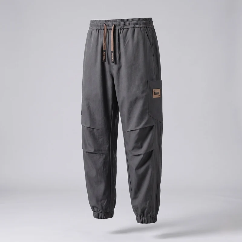 Herren modische Cargo-Hosen mit elastischem Bund und praktischen Seitentaschen Nord Taschen