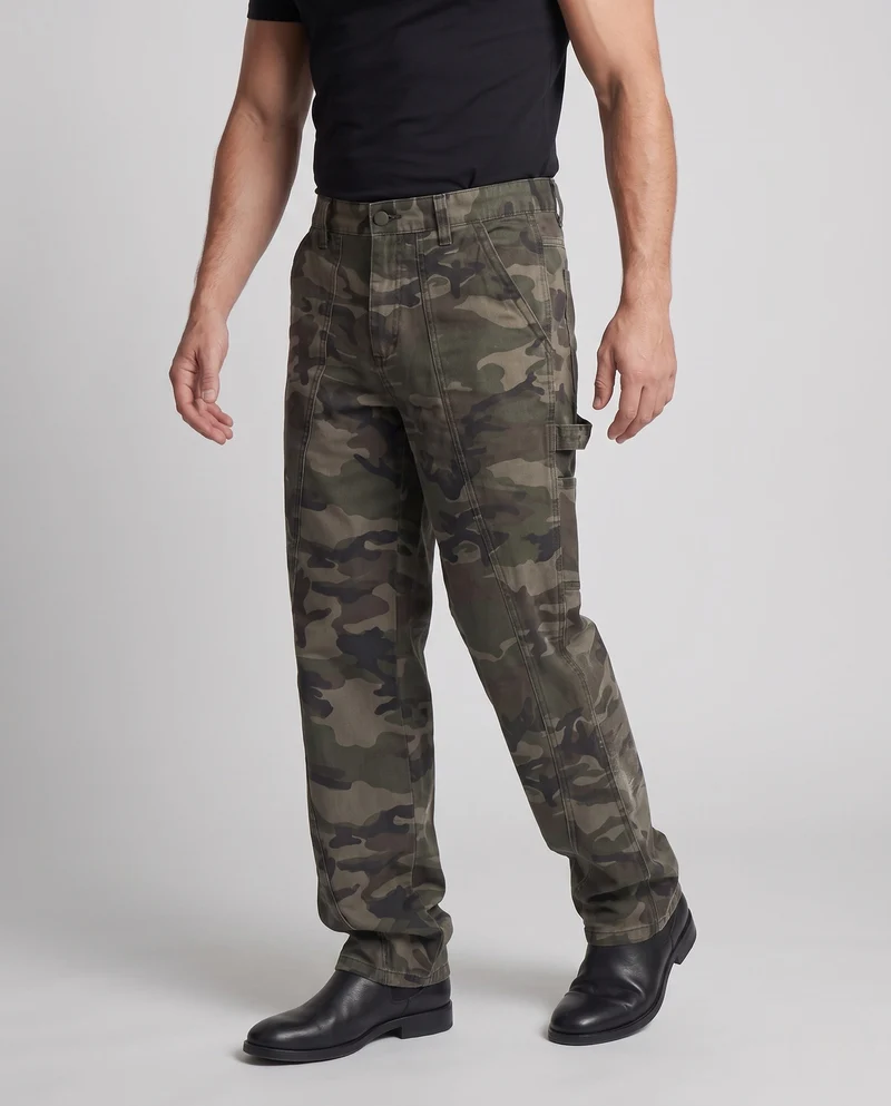 Stylische Herren Cargo-Hosen mit Camouflage-Muster Nord Taschen