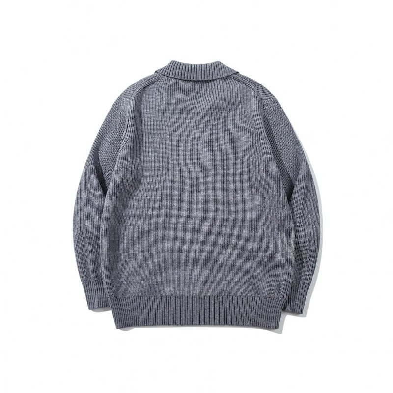 Herren Feinstrick-Polo-Pullover mit Hemdkragen, Knopfleiste und geripptem Saum Nord Taschen