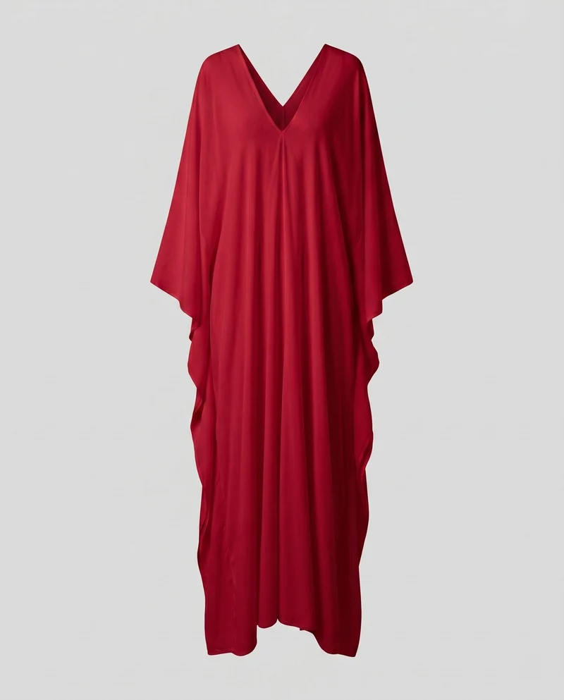 Damen eleganter Kaftan mit fließendem Schnitt