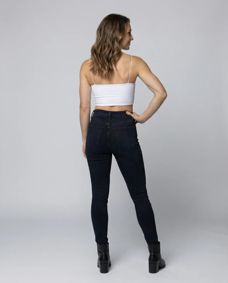 Damen Minimalistische Riemen Modal Kurzoberteil