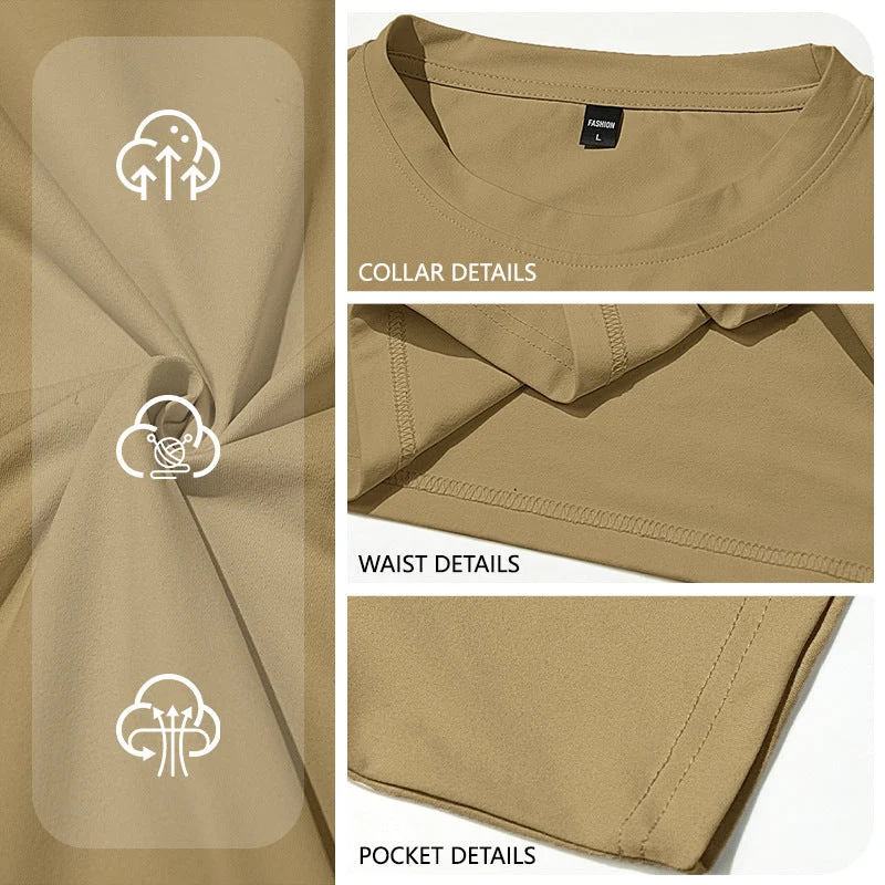 Herren eng anliegendes Rundhals-Basicshirt aus Singlejersey mit verstärktem Nackenband