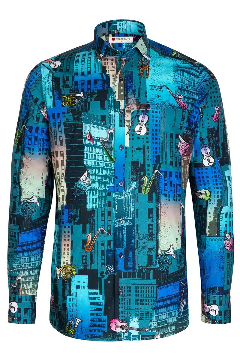 Rotterdam Jazz Festival Long Sleeve Shirt for Men