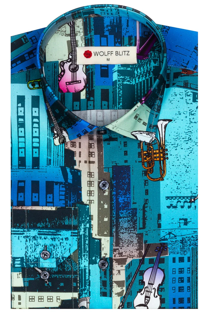 Rotterdam Jazz Festival Long Sleeve Shirt for Men