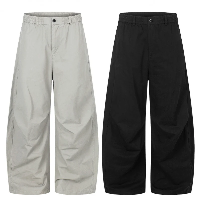 Damen weite Culotte-Hose im Cropped-Look mit elastischem Bund Nord Taschen