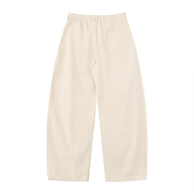Damen Weite Culotte-Cargo-Hose mit elastischem Bund, Tunnelzug und aufgesetzten Taschen Nord Taschen
