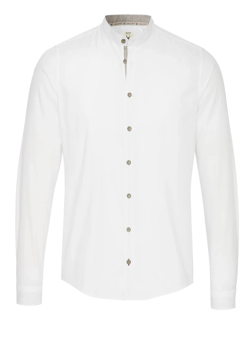 5010-21601 - Tracht Hemd Slim Fit - weiß