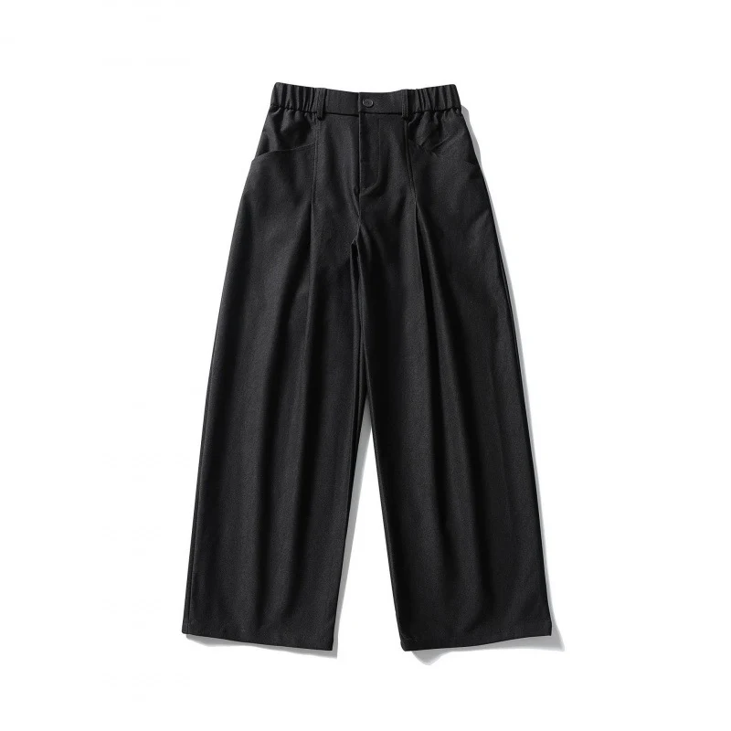 Damen Hochtaillierte Culotte‑Hose mit elastischem Rückenteil, soften Twill und dekorativen Vorderfalten Nord Taschen