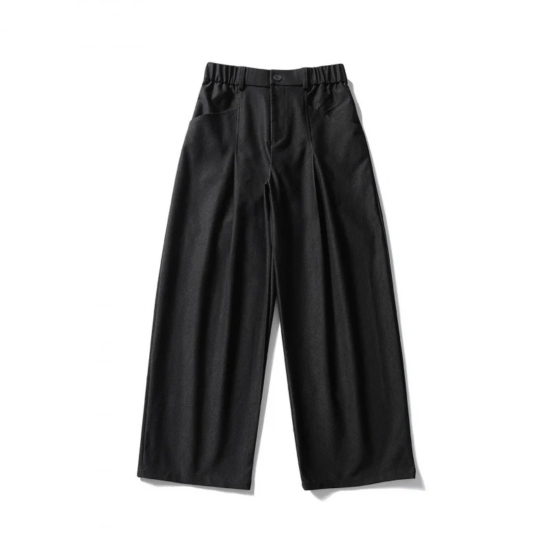 Damen Hochtaillierte Culotte‑Hose mit elastischem Rückenteil, soften Twill und dekorativen Vorderfalten Nord Taschen