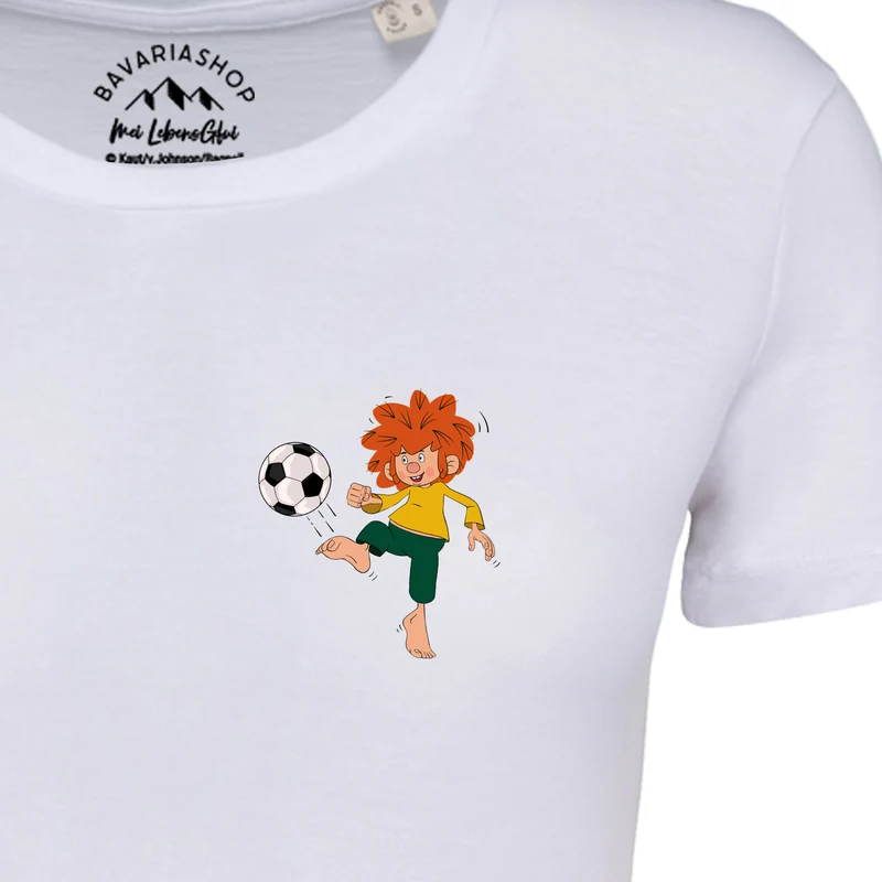 ®Pumuckl Damen T-Shirt "Fußball Kobold"