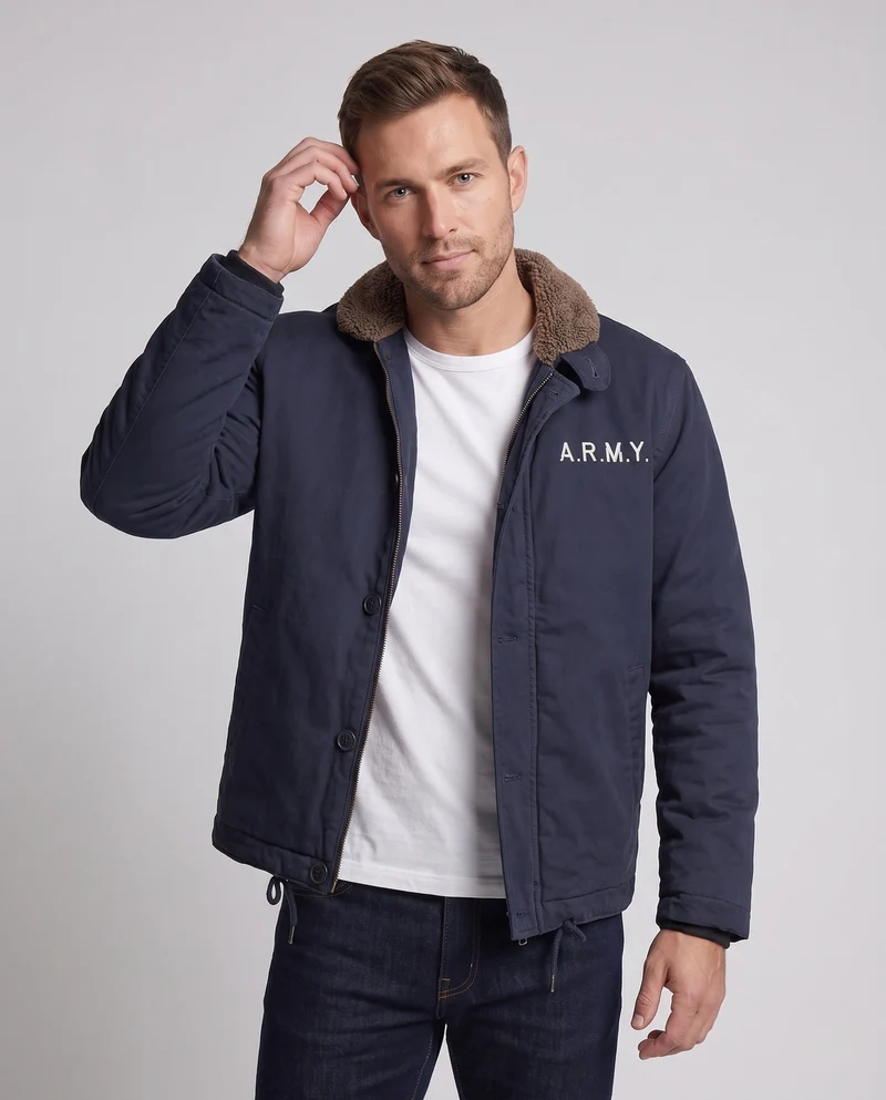 Herren Stylische Übergangsjacke mit Innenfutter Nord Taschen