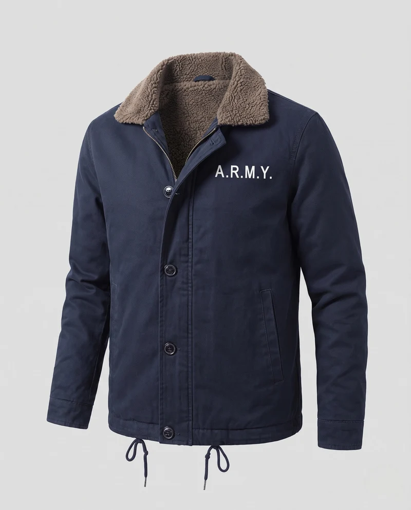 Herren Stylische Übergangsjacke mit Innenfutter Nord Taschen