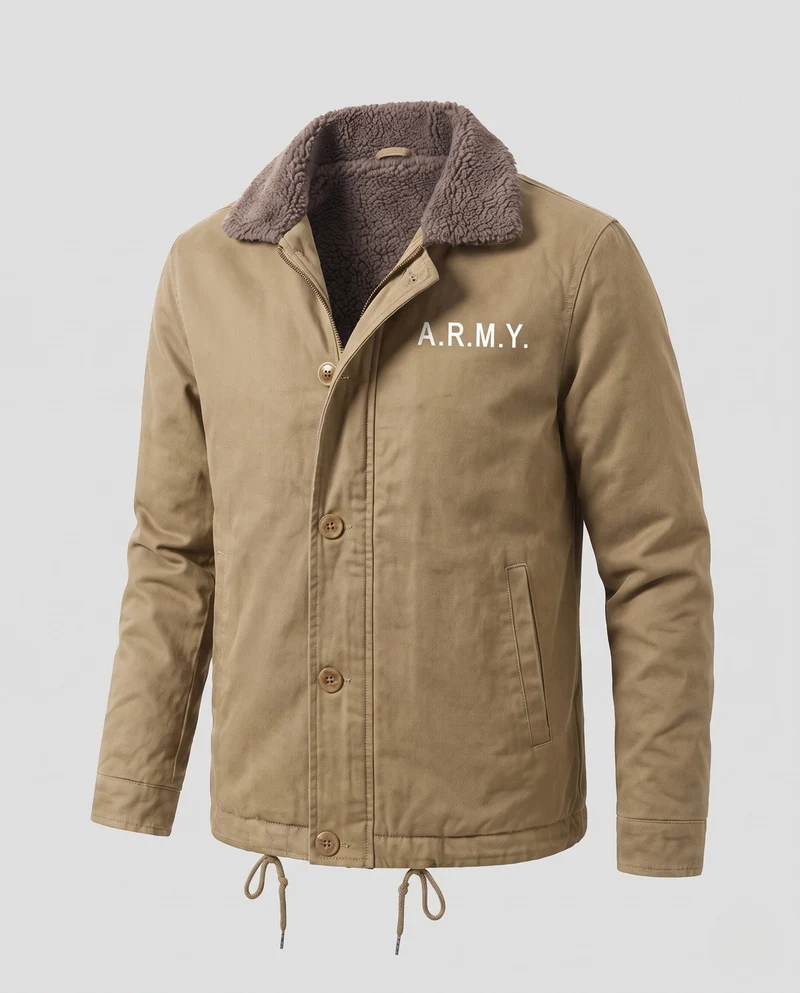 Herren Stylische Übergangsjacke mit Innenfutter Nord Taschen