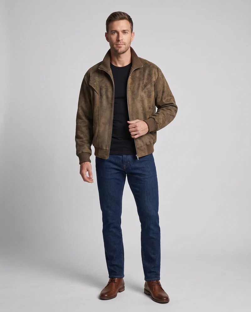 Herren Stylishe Overshirt Jacke Nord Taschen