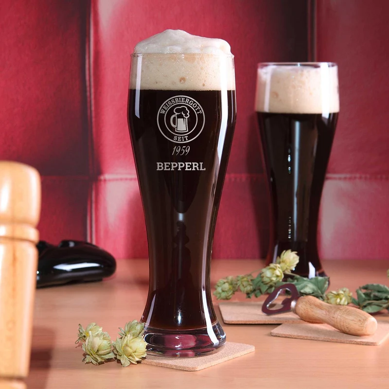 Weißbierglas "Weißbiergott" nach Wunsch
