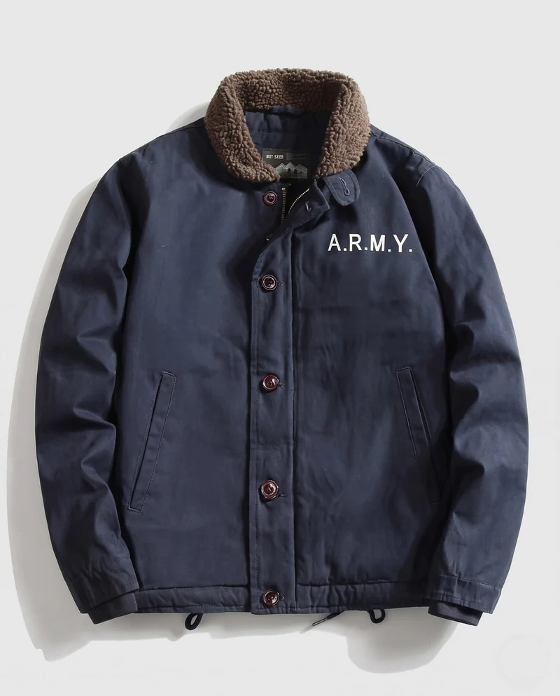 Herren Robuste Feldjacke mit Teddykragen Nord Taschen