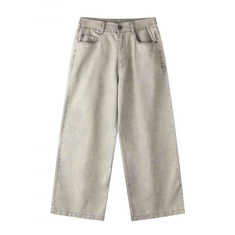 Damen Weite Cropped-Jeanshose Nord Taschen