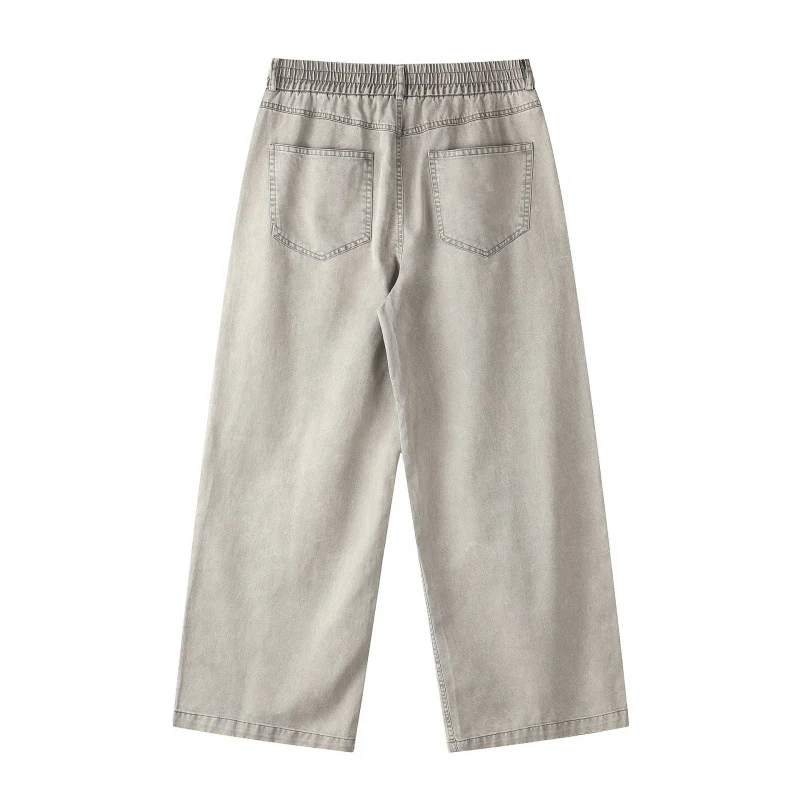 Damen Weite Cropped-Jeanshose Nord Taschen