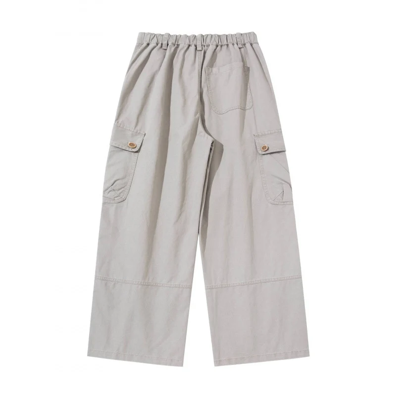 Damen Weite Cargo-Hose mit hohem Bund, großen Klappentaschen und Culotte-Silhouette Nord Taschen