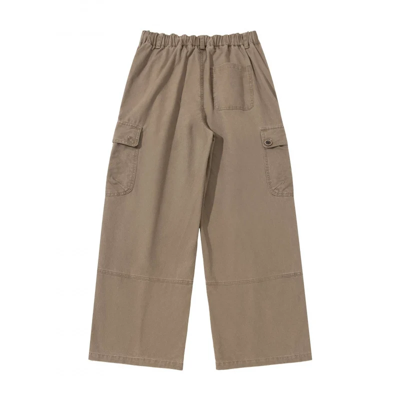 Damen Weite Cargo-Hose mit hohem Bund, großen Klappentaschen und Culotte-Silhouette Nord Taschen