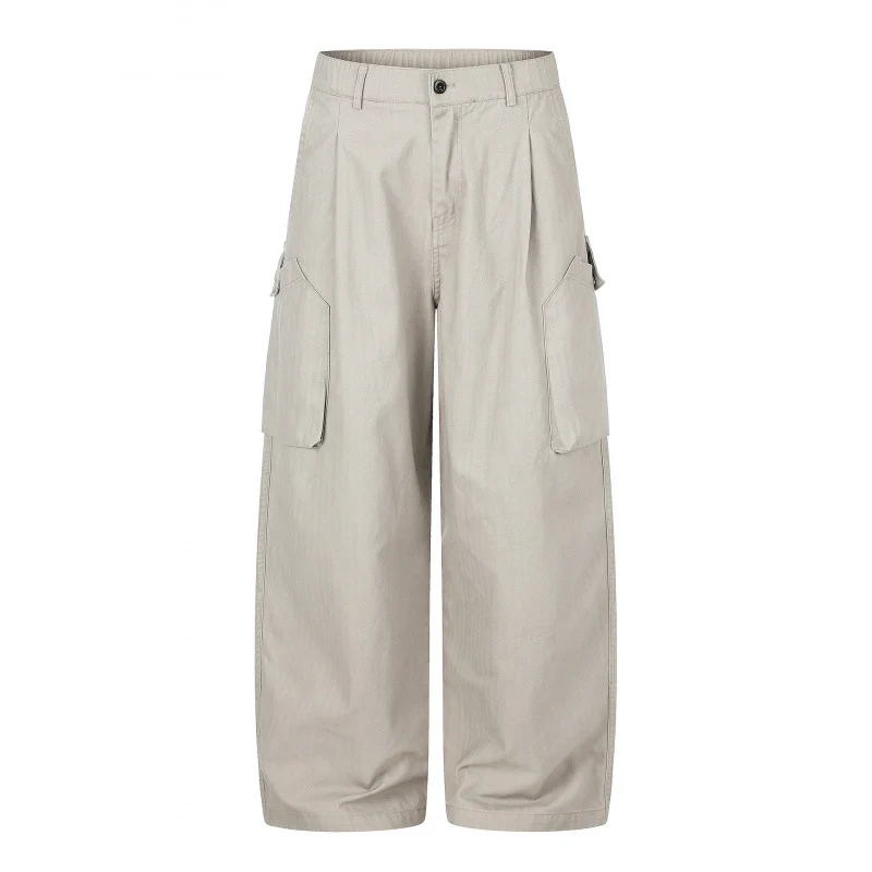 Damen weite Cargo‑Culottehose mit hoher Taille, aufgesetzten Klappentaschen und lässiger Cropped‑Silhouette Nord Taschen