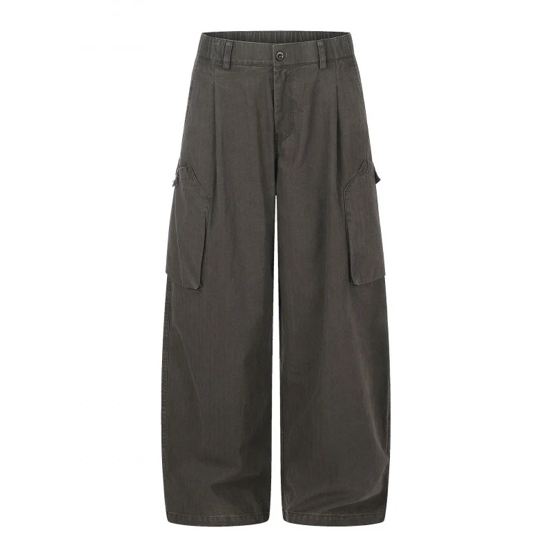 Damen weite Cargo‑Culottehose mit hoher Taille, aufgesetzten Klappentaschen und lässiger Cropped‑Silhouette Nord Taschen
