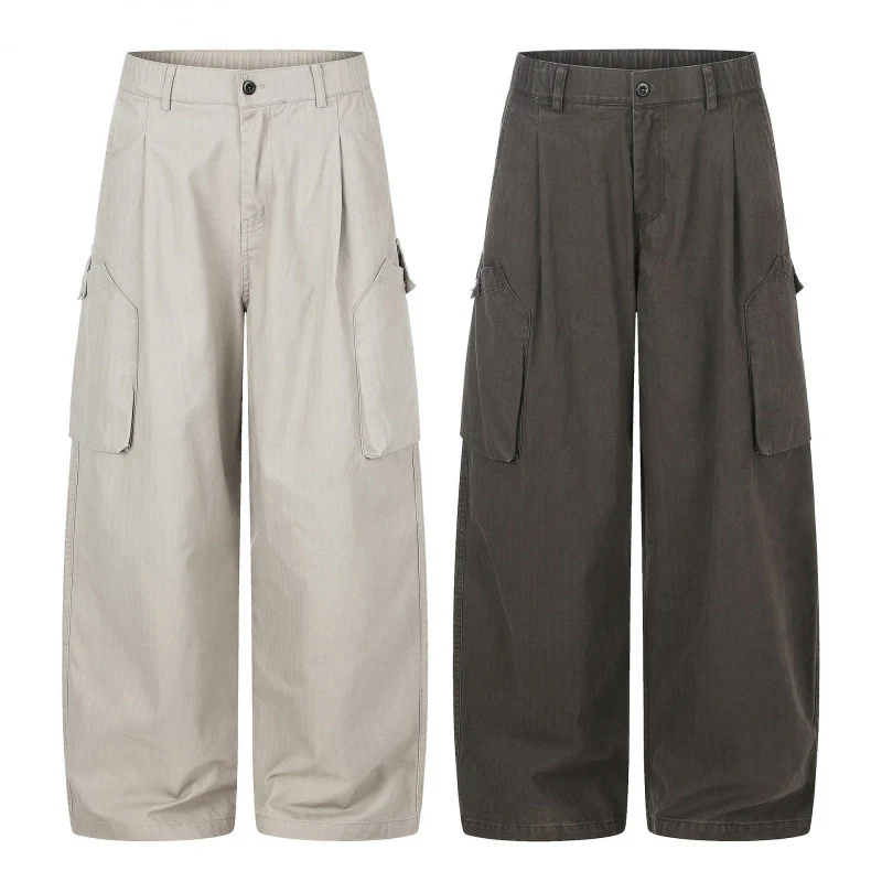 Damen weite Cargo‑Culottehose mit hoher Taille, aufgesetzten Klappentaschen und lässiger Cropped‑Silhouette Nord Taschen