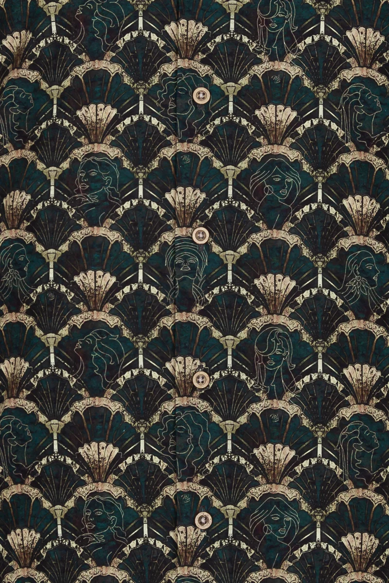 Gatsby's Muse Long Sleeve Print Shirt for Men