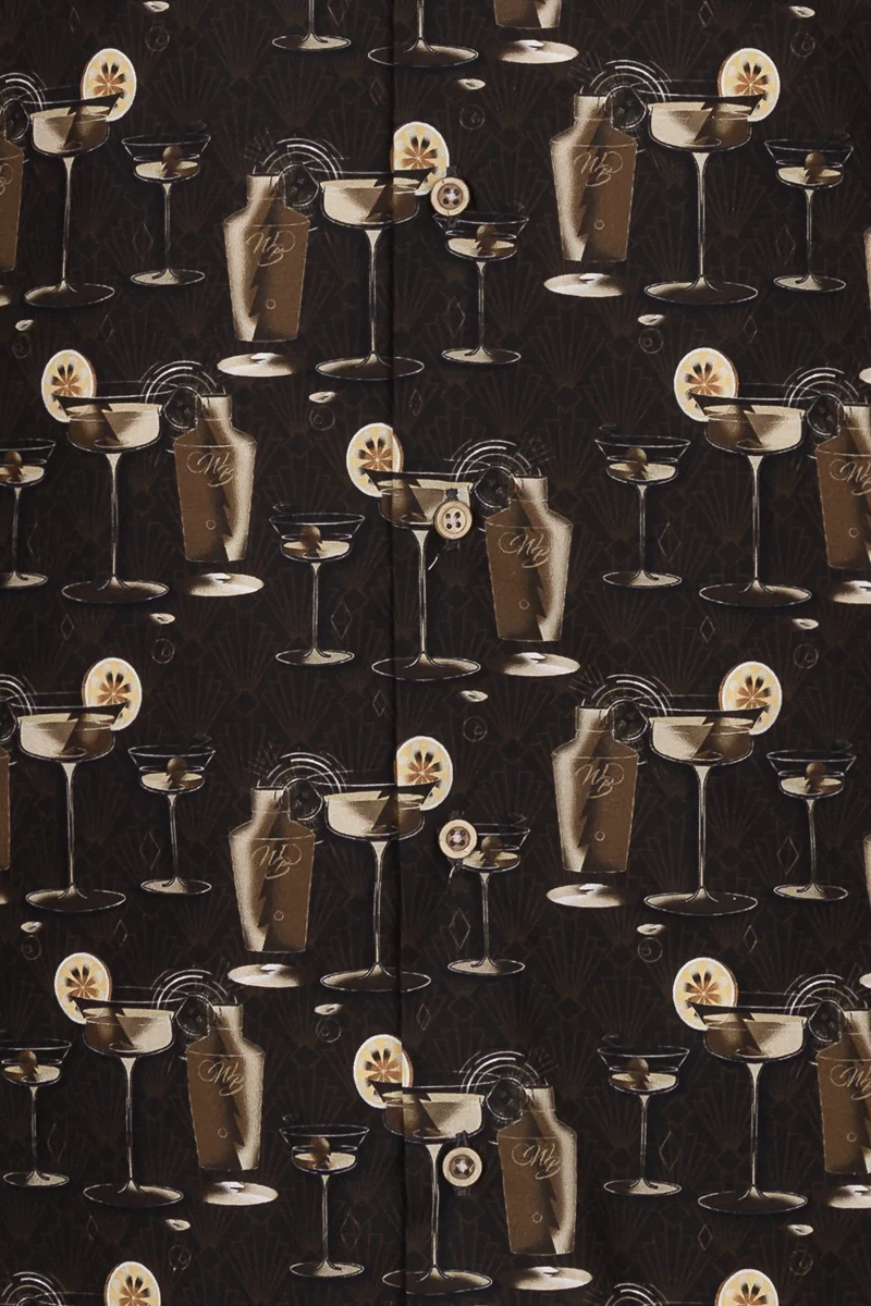 The Gatsby Sip Long Sleeve Print Shirt for Men