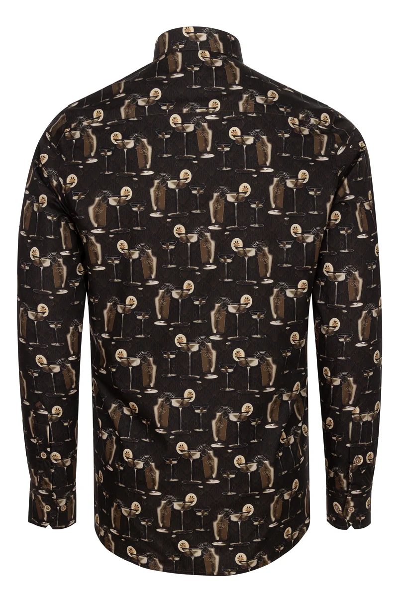 The Gatsby Sip Long Sleeve Print Shirt for Men