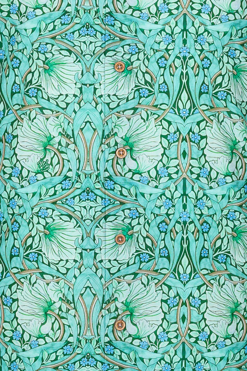 Pimpernel - William Morris Print Long Sleeve Shirts for Men