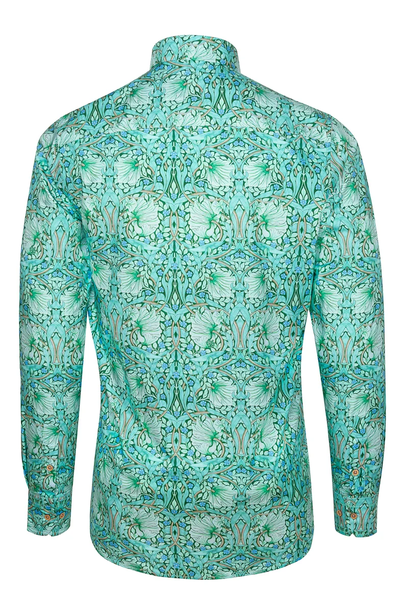 Pimpernel - William Morris Print Long Sleeve Shirts for Men
