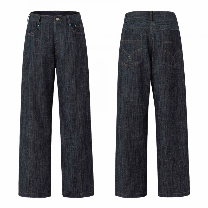 Damen Highwaist-Jeanshose mit weitem Bein, gerader Silhouette und Five-Pocket-Design Nord Taschen