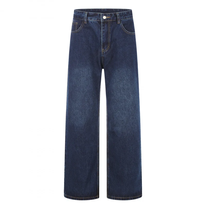 Damen High‑Waist Jeans mit weitem Bein, Fünf‑Taschen und lockerem Schnitt Nord Taschen