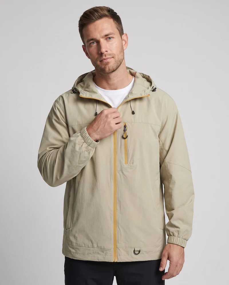 Herren Technische Outdoor-Jacke mit verstellbarem Kapuzenkragen Nord Taschen