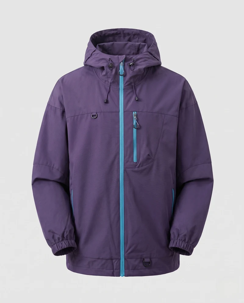 Herren Technische Outdoor-Jacke mit verstellbarem Kapuzenkragen Nord Taschen