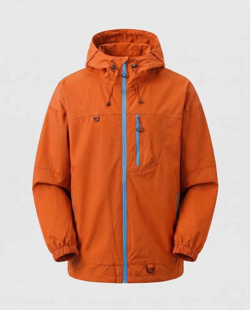 Herren Technische Outdoor-Jacke mit verstellbarem Kapuzenkragen Nord Taschen