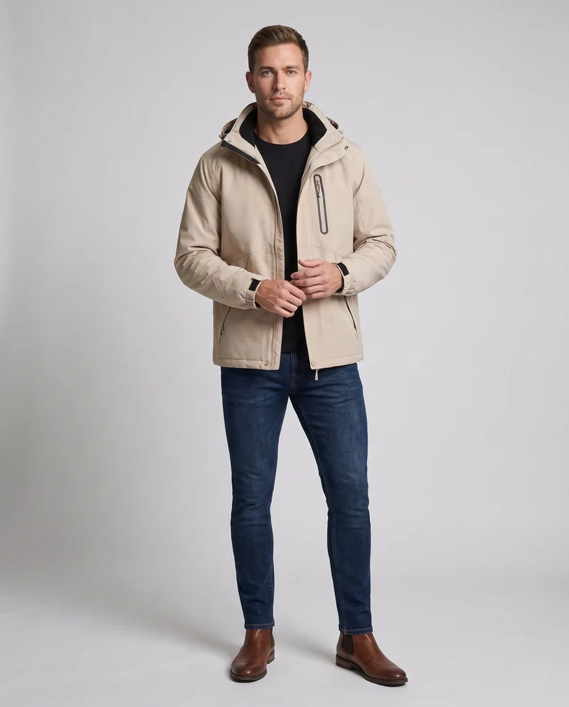 Herren Technische Outdoorjacke mit Kapuze Nord Taschen 1787797316