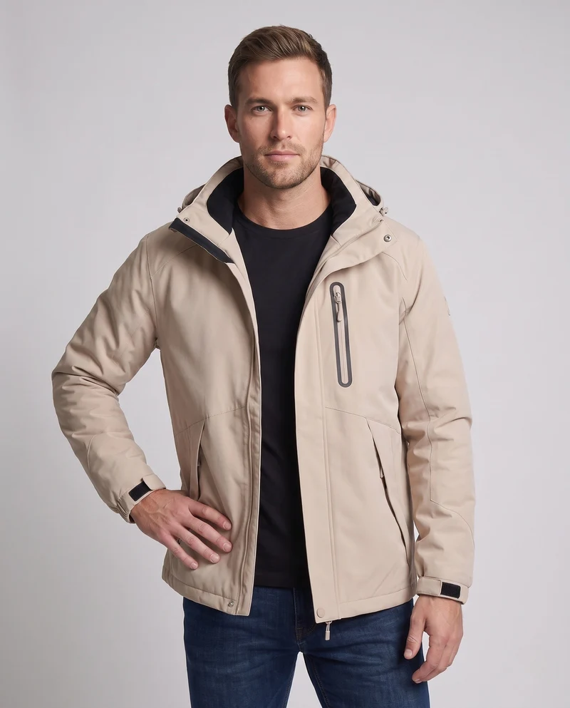 Herren Technische Outdoorjacke mit Kapuze Nord Taschen 1787797316