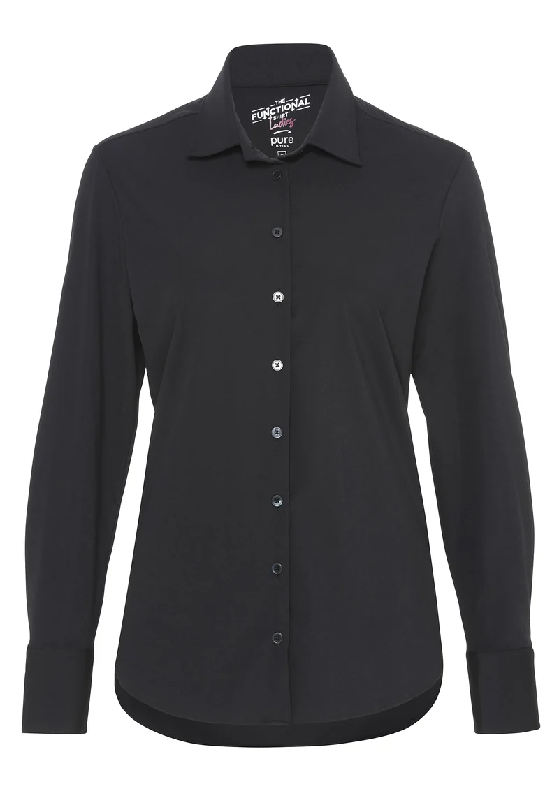 7700-91911 - Functional Bluse Modern Fit - schwarz