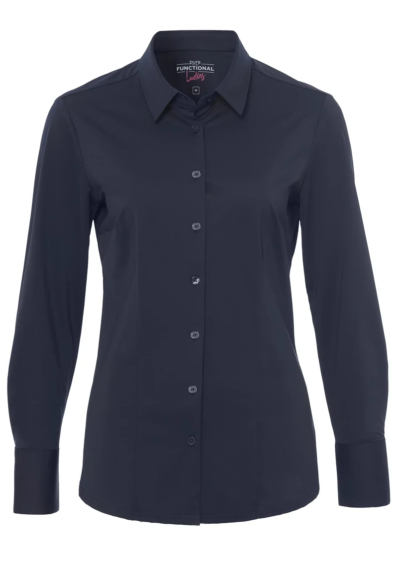 7700-91910 - Functional Bluse Slim Fit - blau