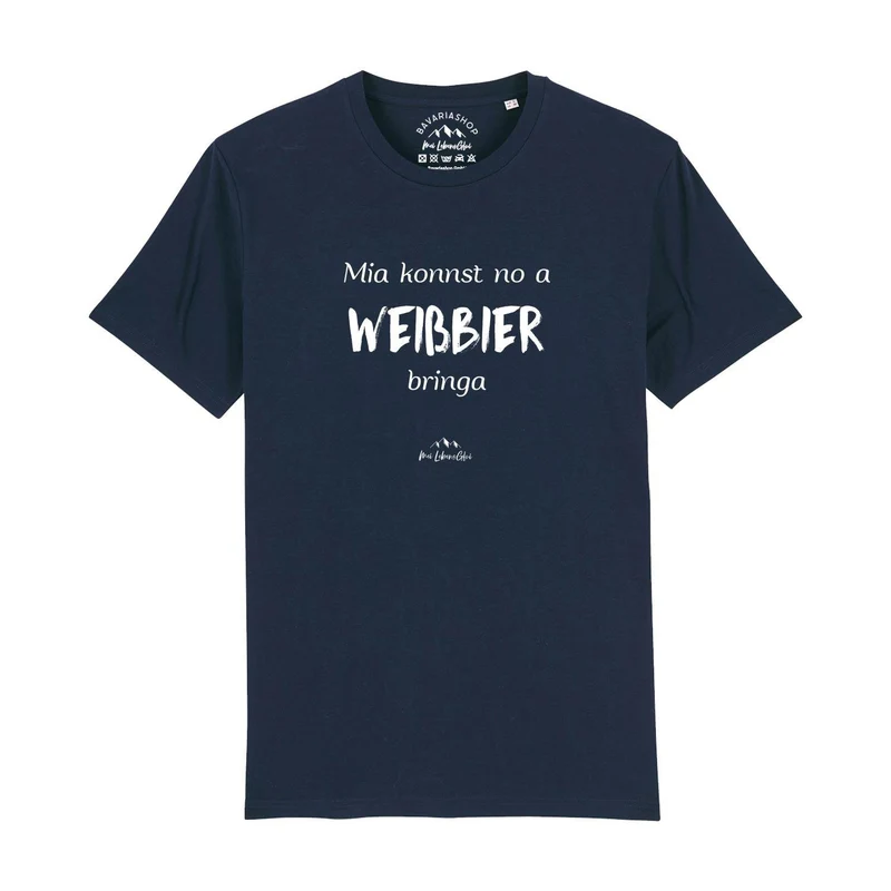 Herren T-Shirt "Mia konnst no a Weißbier bringa"