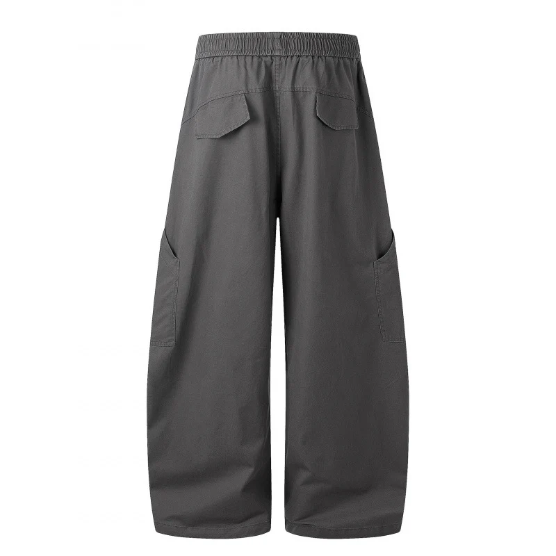Damen Weite Cargo-Culotte-Hose mit elastischem Bund und multifunktionalen Aufsatztaschen Nord Taschen