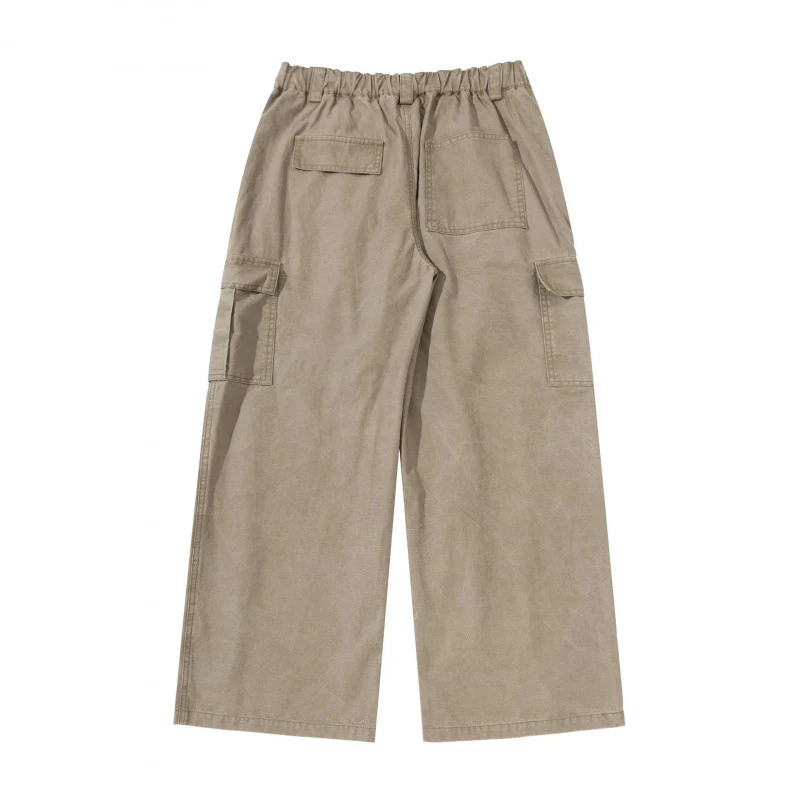 Damen Weite Cargo-Culotte-Hose aus Baumwollmix mit großen aufgesetzten Pattentaschen Nord Taschen