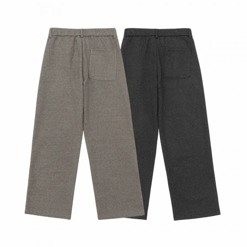 Damen Weite Bundfaltenhose mit hohem Bund und geradem Bein Nord Taschen