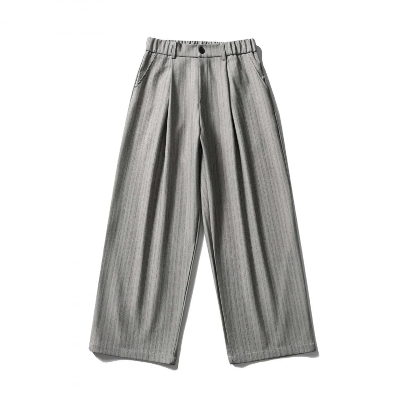 Damen Weite Bundfalten-Hose mit hohem Bund, verkürzter Culotte-Silhouette und elastischem Rückenteil Nord Taschen