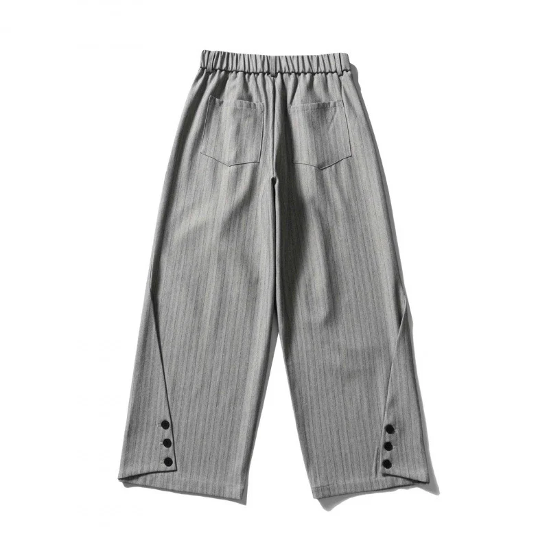 Damen Weite Bundfalten-Hose mit hohem Bund, verkürzter Culotte-Silhouette und elastischem Rückenteil Nord Taschen