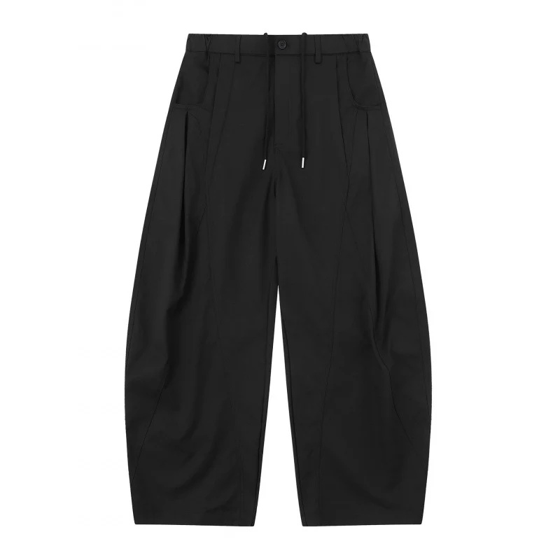 Damen Weite Ballonhose mit Tunnelzugbund, Kellerfalten und aufgesetzten Eingrifftaschen Nord Taschen