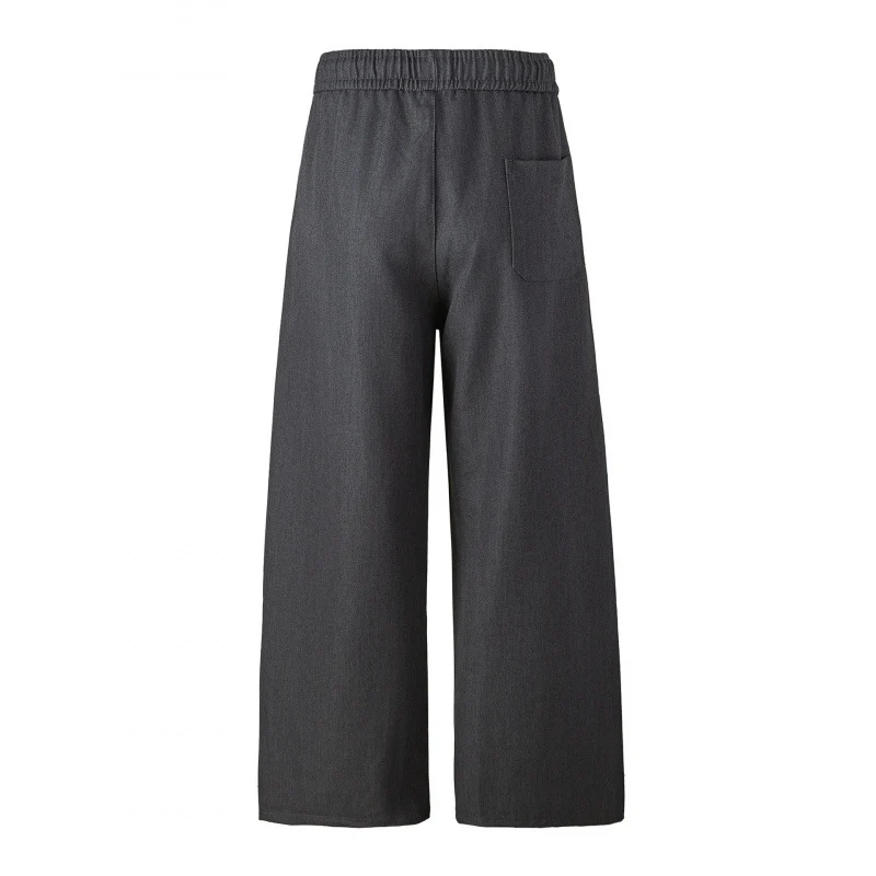 Damen Elegante Culotte-Hose mit weitem Bein, Bügelfalte und elastischem Komfortbund Nord Taschen