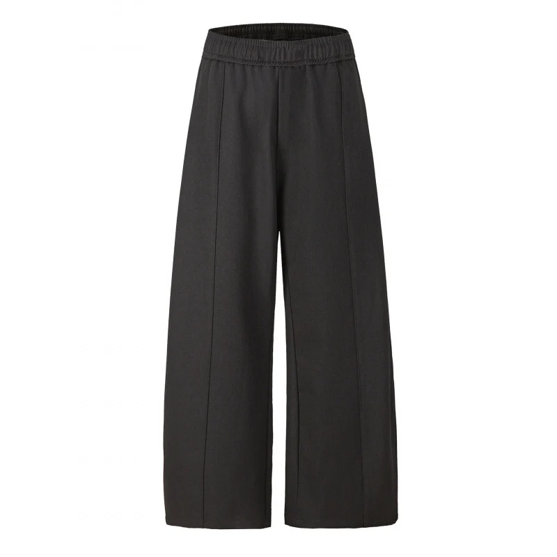 Damen Elegante Culotte-Hose mit weitem Bein, Bügelfalte und elastischem Komfortbund Nord Taschen